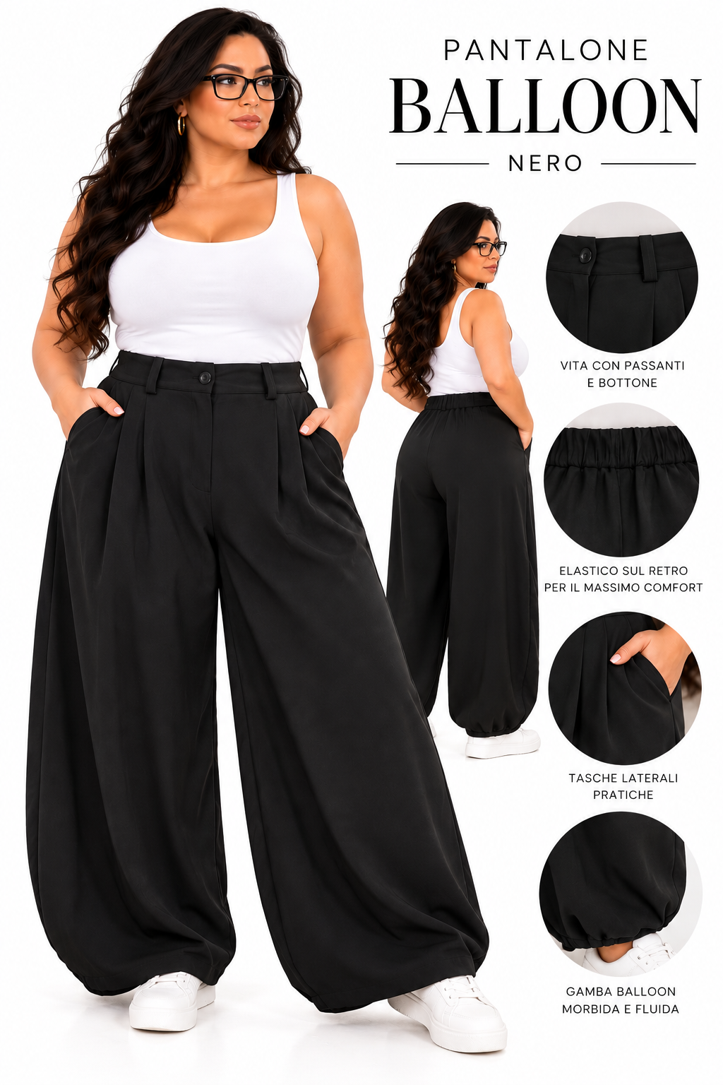 Pantalone Baloon Ambra Curvi