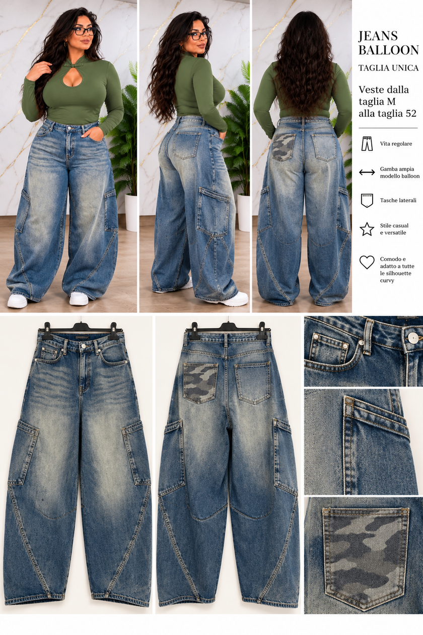 JEANS BALLOON CARGO