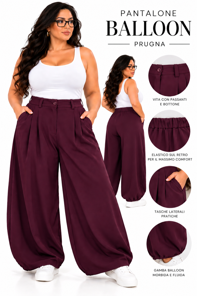 Pantalone Baloon Ambra Curvi